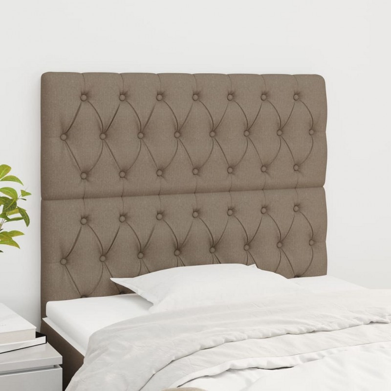 Acquista Testiera 2 pz Tortora 90x7x78/88 cm in Tessuto con riferimento GHV-3116654 della ditta GARDENHOME
