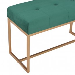 Acquista Panca 80 cm in Velluto Verde con riferimento GHV-247555 della ditta GARDENHOME