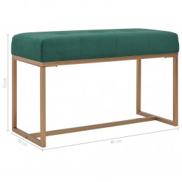 Acquista Panca 80 cm in Velluto Verde con riferimento GHV-247555 della ditta GARDENHOME