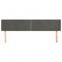 Acquista Testiera ad Orecchio Grigio Scuro 203x16x78/88 cm in Velluto con riferimento GHV-3118695 della ditta GARDENHOME