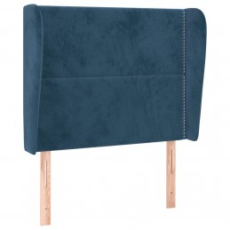 Acquista Testiera ad Orecchio Blu Scuro 103x23x118/128 cm in Velluto con riferimento GHV-3117862 della ditta GARDENHOME