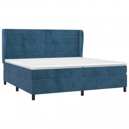 Acquista Giroletto a Molle con Materasso Blu Scuro 200x200 cm in Velluto con riferimento GHV-3129295 della ditta GARDENHOME
