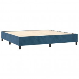 Acquista Giroletto a Molle con Materasso Blu Scuro 200x200 cm in Velluto con riferimento GHV-3129295 della ditta GARDENHOME