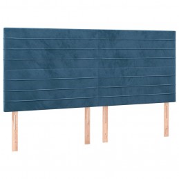 Acquista Giroletto a Molle con Materasso Blu Scuro 200x200 cm in Velluto con riferimento GHV-3129295 della ditta GARDENHOME