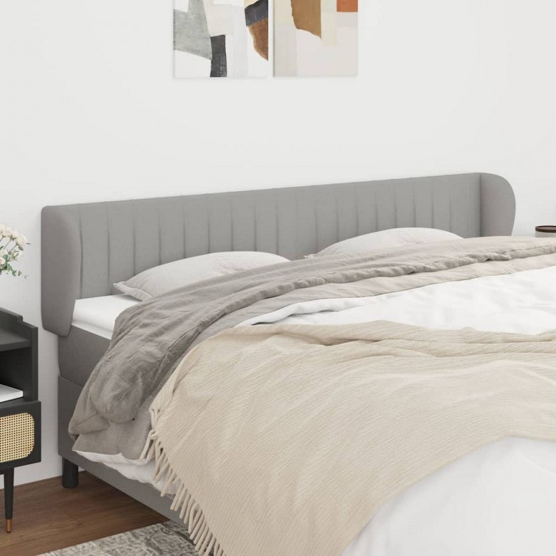 Acquista Testiera ad Orecchio Grigio Chiaro 163x23x78/88 cm in Tessuto con riferimento GHV-3117388 della ditta GARDENHOME