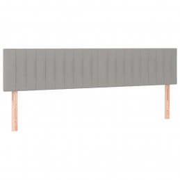 Acquista Testiera 2 pz Grigio Chiaro 80x5x78/88 cm in Tessuto con riferimento GHV-346256 della ditta GARDENHOME
