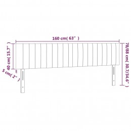 Acquista Testiera 2 pz Grigio Chiaro 80x5x78/88 cm in Tessuto con riferimento GHV-346256 della ditta GARDENHOME