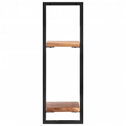 Acquista Mensole Parete 2 pz 25x25x75 cm Legno Massello Acacia e Acciaio con riferimento GHV-338462 della ditta GARDENHOME