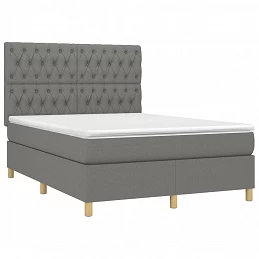 Acquista Letto a Molle Materasso e LED Grigio Scuro 140x200cm in Tessuto con riferimento GHV-3135678 della ditta GARDENHOME