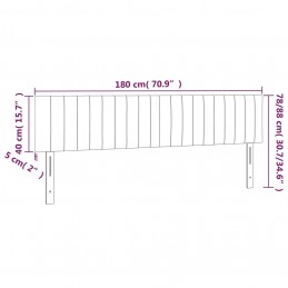 Acquista Testiera 2 pz Grigio Scuro 90x5x78/88 cm in Velluto con riferimento GHV-346279 della ditta GARDENHOME