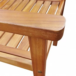 Acquista Sedie da Giardino 2 pz in Legno Massello d'Acacia Marrone con riferimento GHV-42626 della ditta GARDENHOME