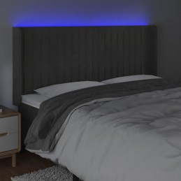 Acquista Testiera a LED Grigio Scuro 183x16x118/128cm inTessuto con riferimento GHV-3124347 della ditta GARDENHOME