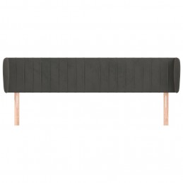 Acquista Testiera ad Orecchio Grigio Scuro 183x23x78/88 cm in Velluto con riferimento GHV-3117443 della ditta GARDENHOME