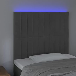 Acquista Testiera a LED Grigio Scuro 90x5x118/128 cm in Velluto con riferimento GHV-3122699 della ditta GARDENHOME