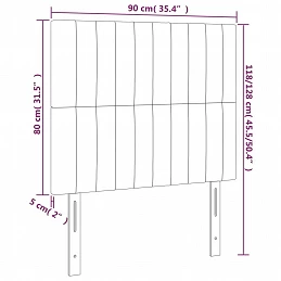Acquista Testiera a LED Grigio Scuro 90x5x118/128 cm in Velluto con riferimento GHV-3122699 della ditta GARDENHOME