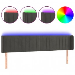 Acquista Testiera a LED Grigio Scuro 183x16x78/88 cm in Velluto con riferimento GHV-3123535 della ditta GARDENHOME