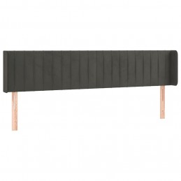 Acquista Testiera a LED Grigio Scuro 183x16x78/88 cm in Velluto con riferimento GHV-3123535 della ditta GARDENHOME