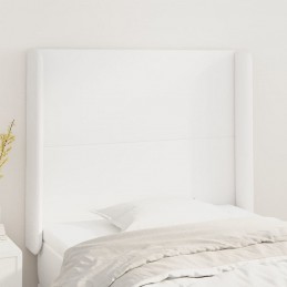 Acquista Testiera ad Orecchio Bianco 103x16x118/128 cm in Similpelle con riferimento GHV-3119385 della ditta GARDENHOME