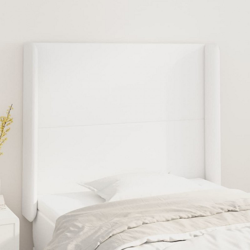 Acquista Testiera ad Orecchio Bianco 103x16x118/128 cm in Similpelle con riferimento GHV-3119385 della ditta GARDENHOME