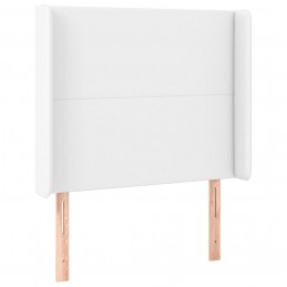 Acquista Testiera ad Orecchio Bianco 103x16x118/128 cm in Similpelle con riferimento GHV-3119385 della ditta GARDENHOME