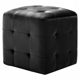 Acquista Pouf 2 pz Nero 30x30x30 cm in Velluto con riferimento GHV-278386 della ditta GARDENHOME