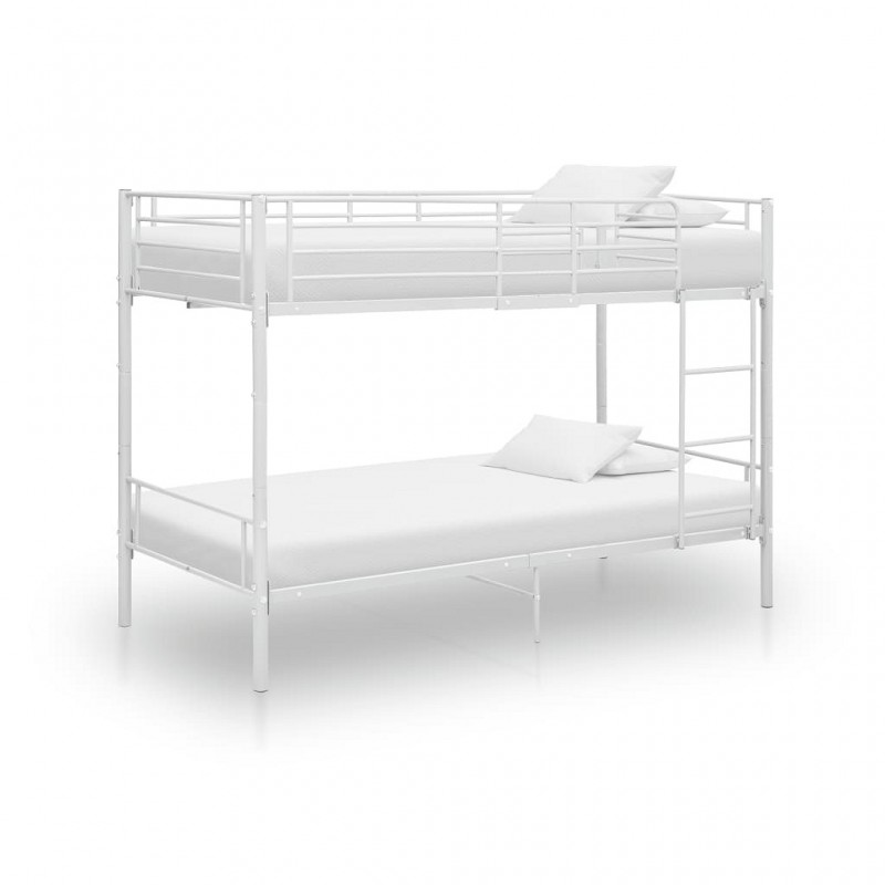 Acquista Letto a Castello Bianco in Metallo 90x200 cm con riferimento GHV-287909 della ditta GARDENHOME