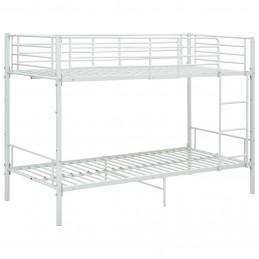 Acquista Letto a Castello Bianco in Metallo 90x200 cm con riferimento GHV-287909 della ditta GARDENHOME