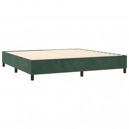 Acquista Giroletto a Molle con Materasso Verde Scuro 200x200 cm Velluto con riferimento GHV-3129114 della ditta GARDENHOME