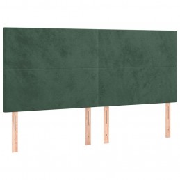Acquista Giroletto a Molle con Materasso Verde Scuro 200x200 cm Velluto con riferimento GHV-3129114 della ditta GARDENHOME