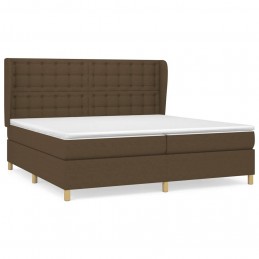 Acquista Giroletto a Molle con Materasso Marrone Scuro 200x200cm Tessuto con riferimento GHV-3128872 della ditta GARDENHOME