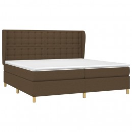 Acquista Giroletto a Molle con Materasso Marrone Scuro 200x200cm Tessuto con riferimento GHV-3128872 della ditta GARDENHOME