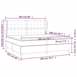 Acquista Giroletto a Molle con Materasso Marrone Scuro 200x200cm Tessuto con riferimento GHV-3128872 della ditta GARDENHOME