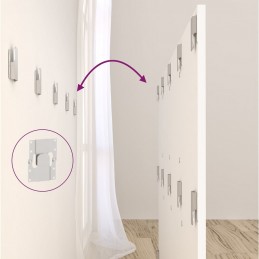 Acquista Testiera per Letto Bianca 160x1,5x80 cm in Legno Multistrato con riferimento GHV-811034 della ditta GARDENHOME