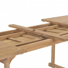 Acquista Tavolo da Giardino Allungabile 180-280x100x75 cm in Teak con riferimento GHV-44678 della ditta GARDENHOME