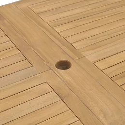 Acquista Tavolo da Giardino Allungabile 180-280x100x75 cm in Teak con riferimento GHV-44678 della ditta GARDENHOME