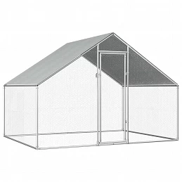 Acquista Gabbia per Polli da Esterno 2,75x2x1,92m in Acciaio Zincato con riferimento GHV-170788 della ditta GARDENHOME