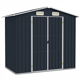 Acquista Capanno da Giardino Antracite 205x129x183 cm in Acciaio Zincato con riferimento GHV-46299 della ditta GARDENHOME