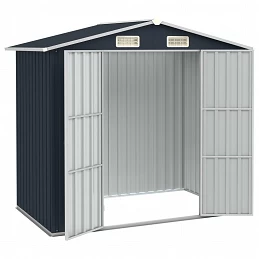 Acquista Capanno da Giardino Antracite 205x129x183 cm in Acciaio Zincato con riferimento GHV-46299 della ditta GARDENHOME