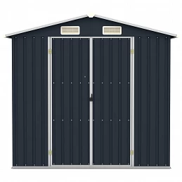 Acquista Capanno da Giardino Antracite 205x129x183 cm in Acciaio Zincato con riferimento GHV-46299 della ditta GARDENHOME