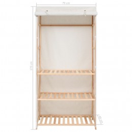 Acquista Armadio per Indumenti a 3 Ripiani 79x40x170 cm con riferimento GHV-247107 della ditta GARDENHOME