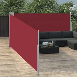 Acquista Tenda da Sole Laterale Retrattile Rossa 100x1000 cm con riferimento GHV-48477 della ditta GARDENHOME