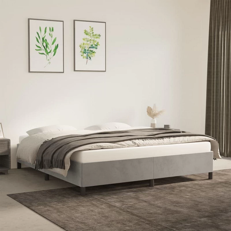 Acquista Giroletto Grigio Chiaro 180x200 cm in Velluto con riferimento GHV-347336 della ditta GARDENHOME