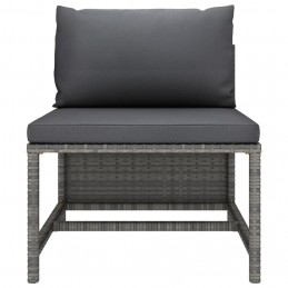 Acquista Set Divani da Giardino 3 pz con Cuscini Grigio in Polyrattan con riferimento GHV-313500 della ditta GARDENHOME