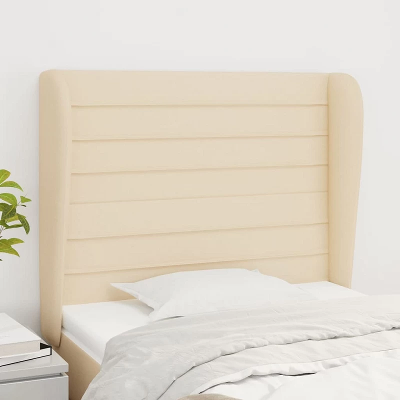 Acquista Testiera ad Orecchio Crema 103x23x118/128 cm in Tessuto con riferimento GHV-3118091 della ditta GARDENHOME