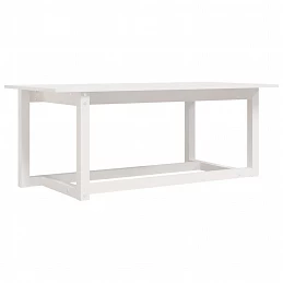Acquista Tavolino da Salotto Bianco 110x55x45 cm Legno Massello di Pino con riferimento GHV-822168 della ditta GARDENHOME
