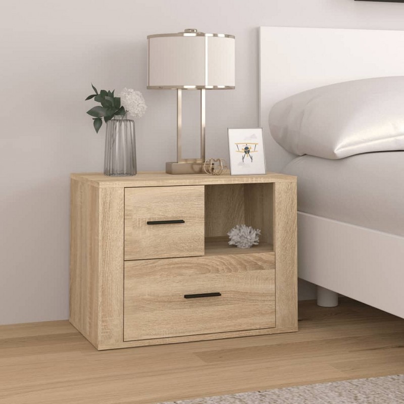 Acquista Comodino Rovere Sonoma 60x36x45 cm in Legno Multistrato con riferimento GHV-816739 della ditta GARDENHOME