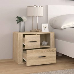 Acquista Comodino Rovere Sonoma 60x36x45 cm in Legno Multistrato con riferimento GHV-816739 della ditta GARDENHOME