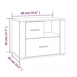 Acquista Comodino Rovere Sonoma 60x36x45 cm in Legno Multistrato con riferimento GHV-816739 della ditta GARDENHOME