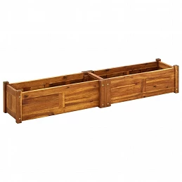Acquista Letto Rialzato da Giardino in Legno di Acacia 150x30x25 cm con riferimento GHV-42567 della ditta GARDENHOME