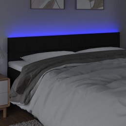 Acquista Testiera a LED Nera 180x5x78/88 cm in Tessuto con riferimento GHV-3121628 della ditta GARDENHOME